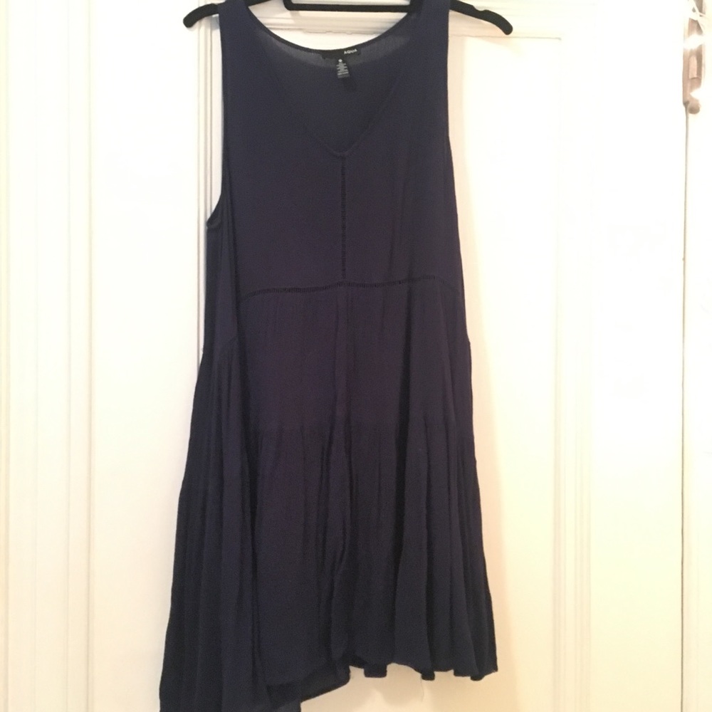 Sleeveless Navy Babydoll Dress (Bloomingdales)